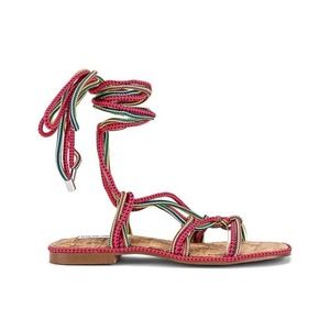 Steve Madden Women's Sensible Multi Ankle Rope Sandals Size 8.5